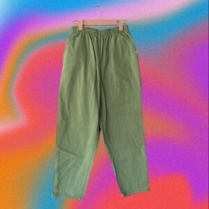 Brandless Green Pants With Elastic Band